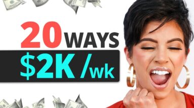 ($2000/week) 20 LAZY Ways To Start Making Money in 2021 - Marissa Romero