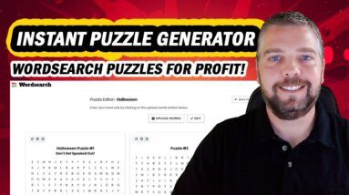 Instant Puzzle Generator Review: Make Money With Wordsearch Puzzles